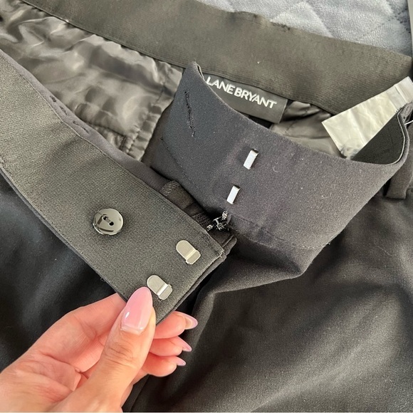 Lane Bryant Pants Women Size 24 The Sophie Trouser T3 Black Straight Stretch   F - Picture 8 of 10